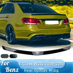 FOR MERCEDES BENZ E CLASS W212 E200 E220 E250 E300 E350 E63 AMG REAR TRUNK BOOT SPOILER LIP AMG STYLE 2008-2015 GLOSS BLACK