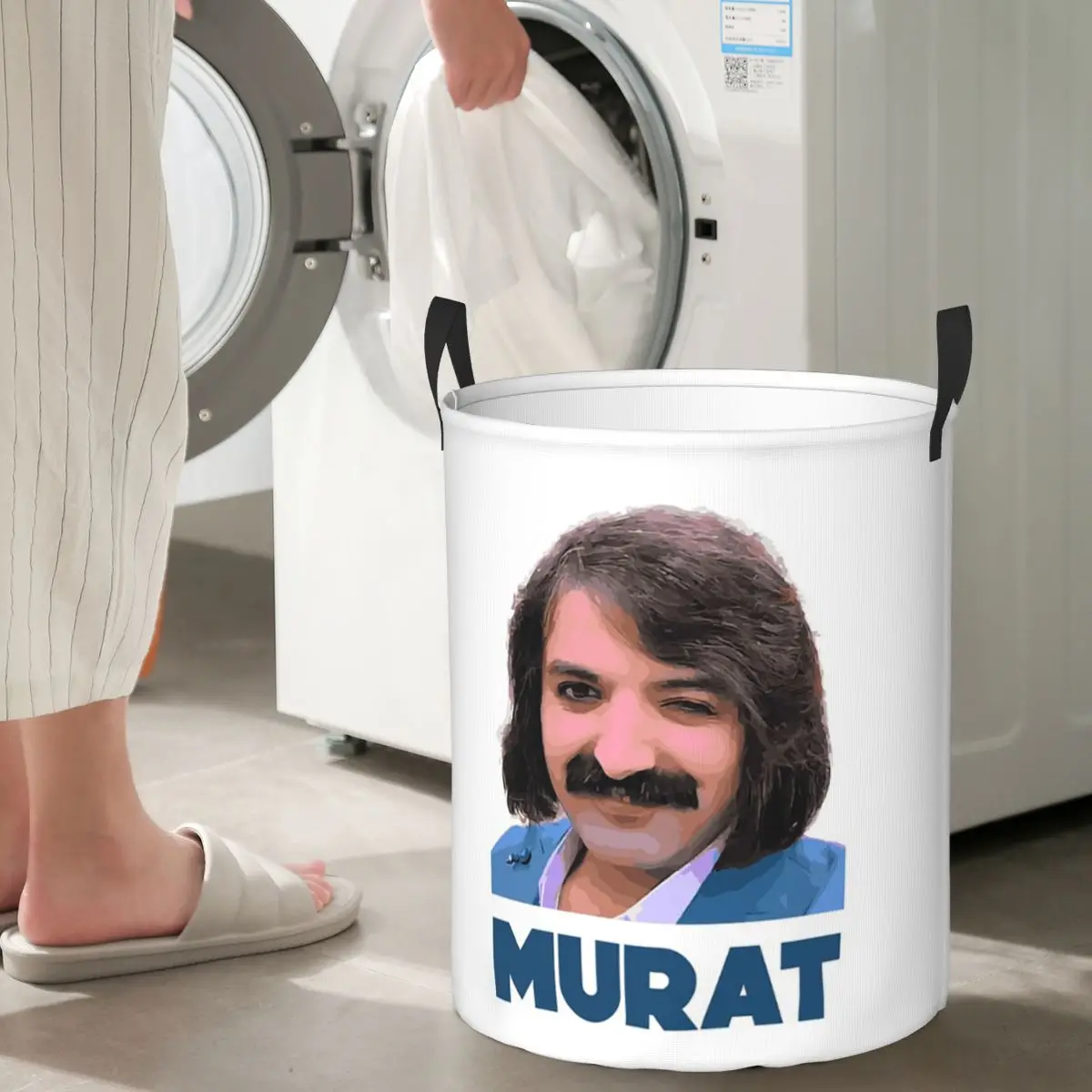 Cestas de lavandería plegables turcas Murat Erdem Erdemin, cesta de almacenamiento para ropa sucia y artículos diversos, caja grande impermeable