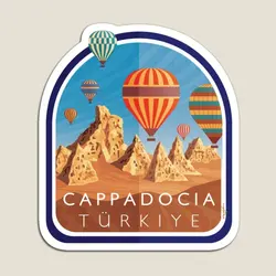 Cappadocia Turkey Turkiye Balloon Flight  Magnet for Fridge Organizer Holder Kids Magnetic  Decor Refrigerator Stickers Cute