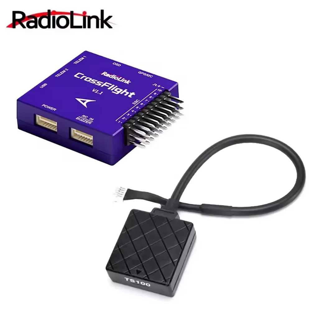 

Контроллер полета Radiolink Crossflight с Mini M10N / M8N GPS, 10-канальные ШИМ-каналы для RC FPV, четырехосевой многороторный дрон