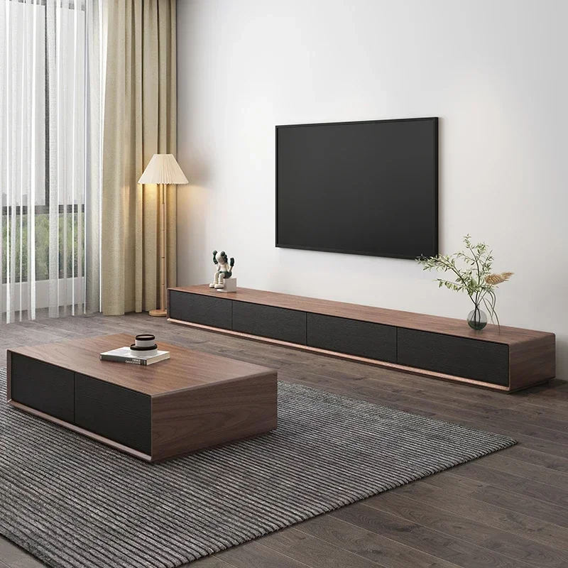

European Sectional TV Cabinet Coffee Table Craft Pedestal Mounts Stands Tv Canbinet Wood Japanese Meuble Tele Trendy Furniture