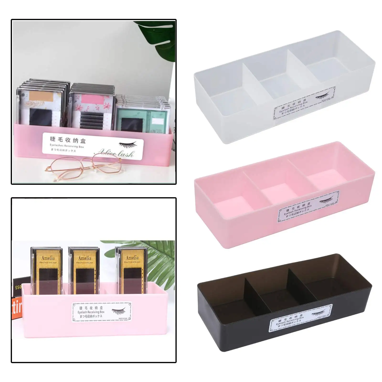 Grande Capacidade Eyelash Tool Storage Box, Eyelash Extension Tweezer Case, Ferramentas de maquiagem cosméticos, Lash Acessórios