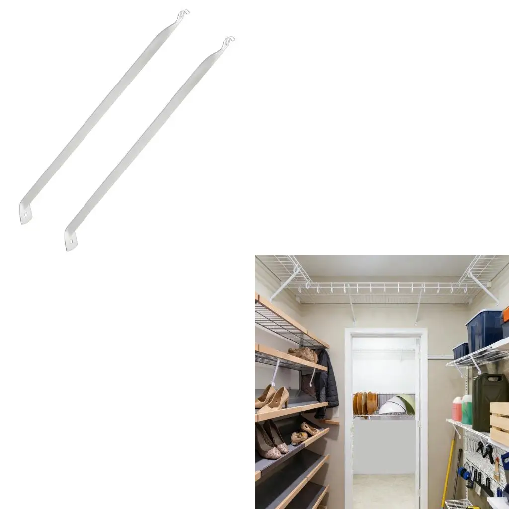 XA6H Multipurpose RVs Storage Bracket Make From Treated Iron 17Inch Closet Shelf Support Bracket Ensure Stability On The Road
