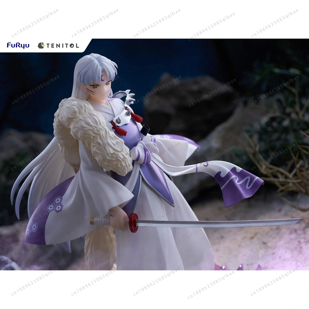 In Stock Model FuRyu TENITOL Series Inuyasha Sesshomaru Action Figure Model Gift Collection Boutique Toy