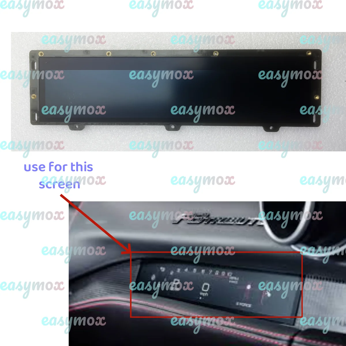 Запчасти OEM для 19-21 Ferrari Co-Pilot, пассажирский экран, сенсорный экран премиум-класса HD Plug & Play, подходит для 488/F8,/Portofino,/рома Запчасти OEM для 19-21 Ferrari Co-Pilot, пассажирский экран, сенсорный экран премиум-класса HD Plug & Play, подходит для 488/F8,/Portofino,/рома