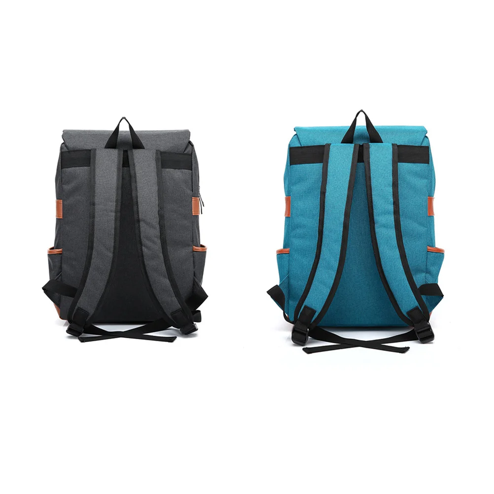 Sac à dos de voyage en toile Vintage, grande capacité, multi-poches, randonnée, Camping, plein air, pour hommes et femmes, noir