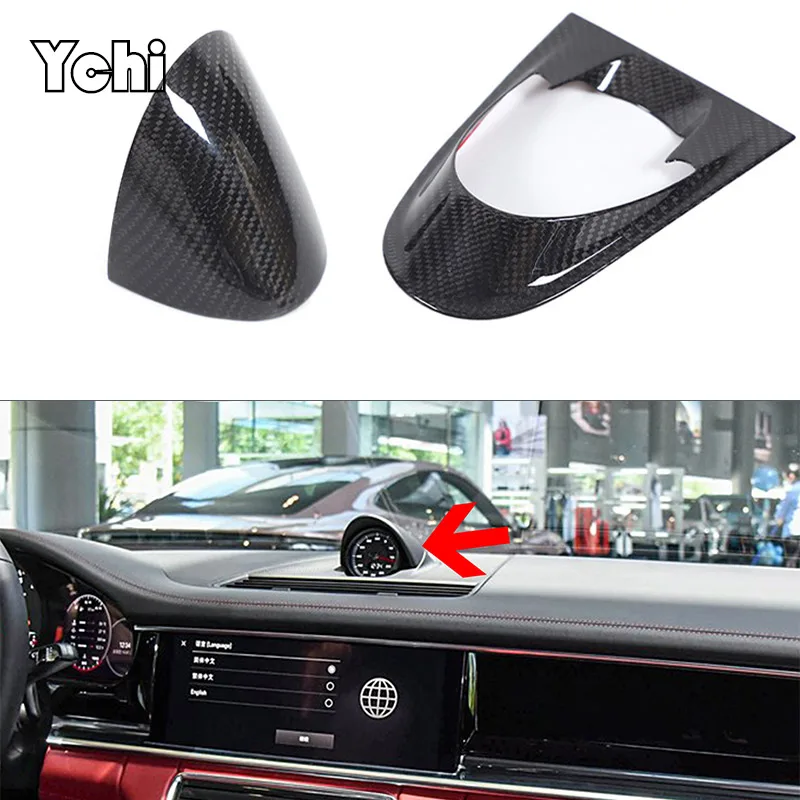 

For Porsche Panamera 2017-20 Real carbon fiber Car Central Control Instrument Panel Steering Wheel trim Sticker Car Accessories