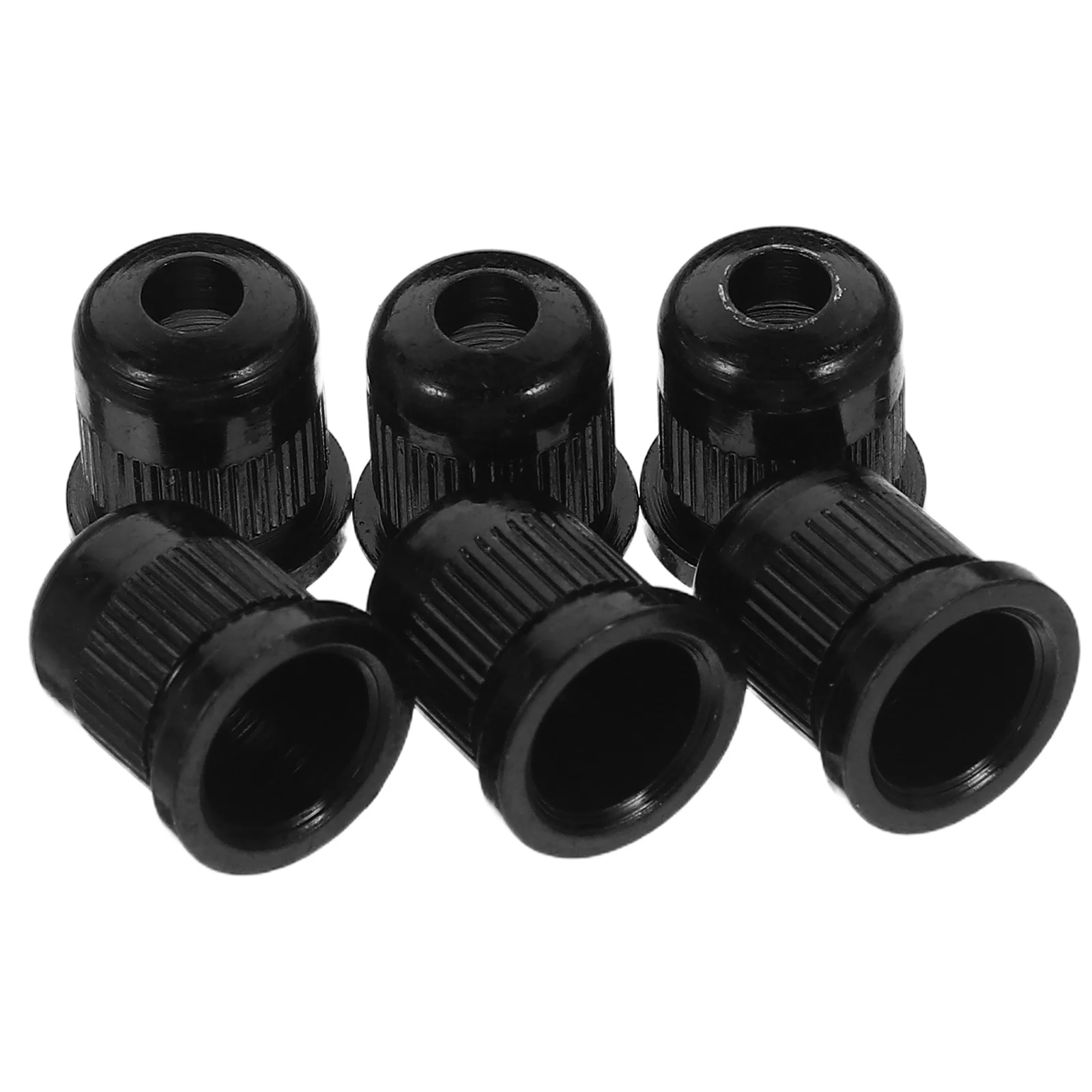 

6pcs Electric Bass Accessories: Black Guitar String Ferrules Metal Bridge Nut String Guide For Stable Tuning Guitar Parts