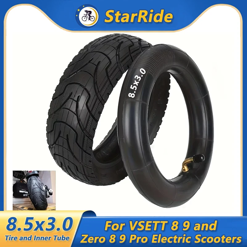 

8.5x3.0 Tire and Inner Tube Suitable for VSETT 8 9/Zero 8 9 Pro Scooters Replacement Tires Parts 8 1/2x3 Inflatable Tyre Parts