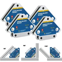 4Pcs Welding Magnets 28lbs Magnetic Welding Holder Metal Positioning Arrow Welding Table Magnet Clamp 45° 90° 135° Welding Tool
