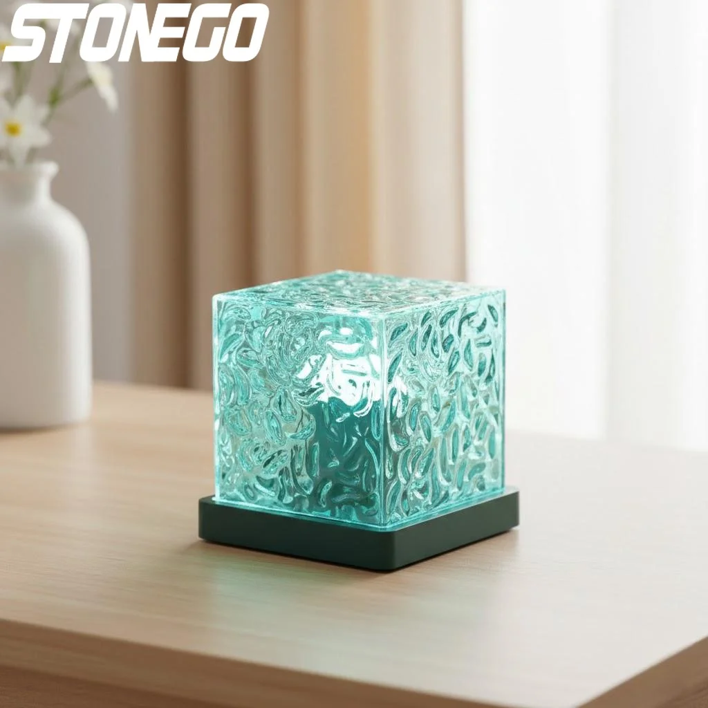 

Ocean Wave Aurora Projector Light 16 Colors Dynamic Rotating Flame Crystal Lamp Remote Control RGB Dimmable Living Room Decor