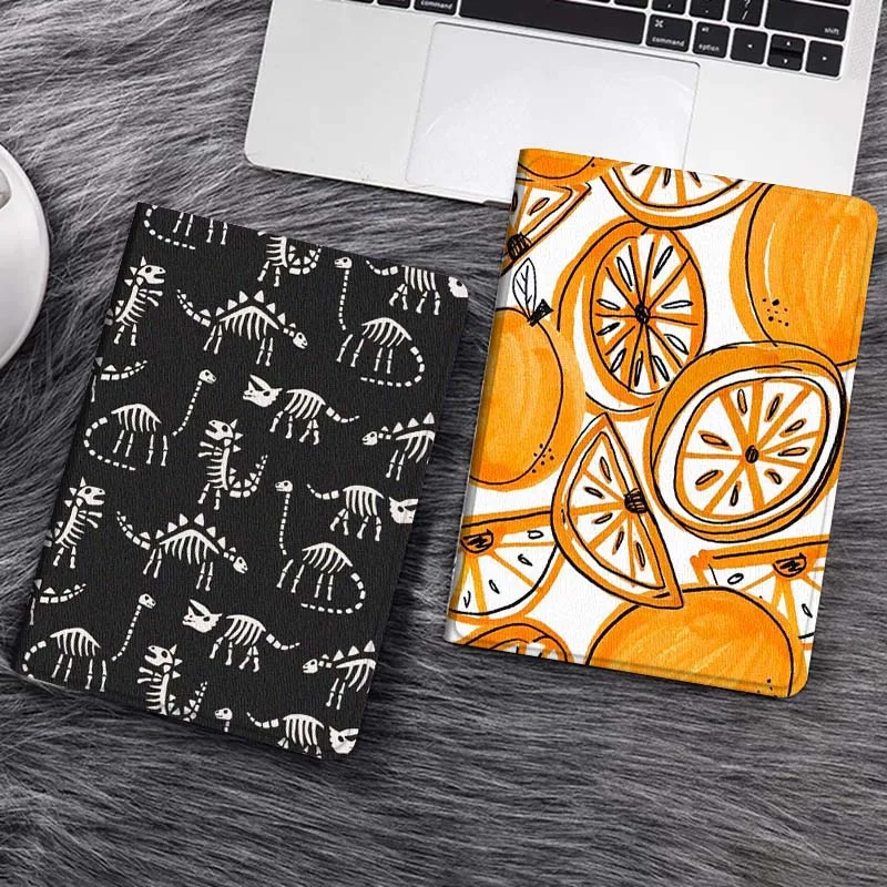 

Cartoon Dinosaur Pattern Black Gift Tablet Case For Samsung Galaxy Tab S7 S8 S9 S10 FE Lite