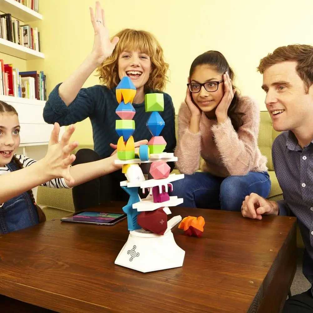 Beasts of Balance: Digital Tabletop Hybrid Stacking Game for Ages 7+ with Plinth