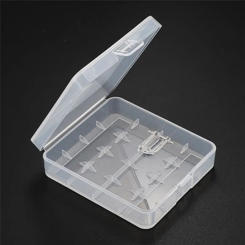 B68A 10Pcs 4 Slots 18650 Battery Case Battery Protecte Container For 4 Slots 18650 Battery