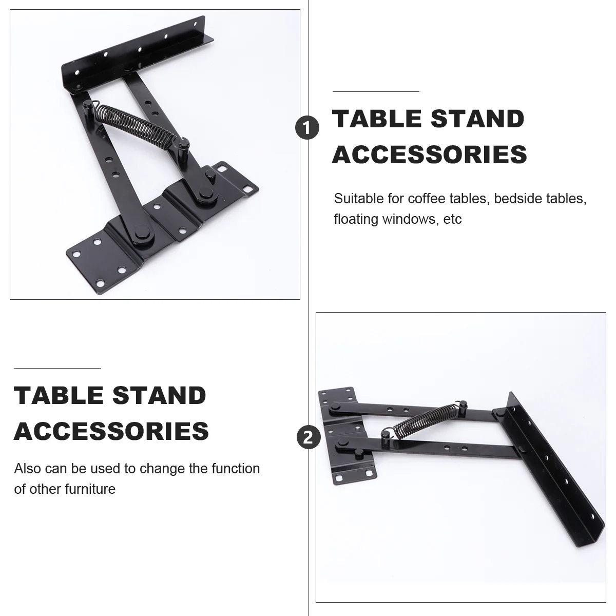 

1Pair Tea Table Lifting Rack Adjustable Support Durable Space Optimizing Professional Coffee Table Stand Iron Tea Stand