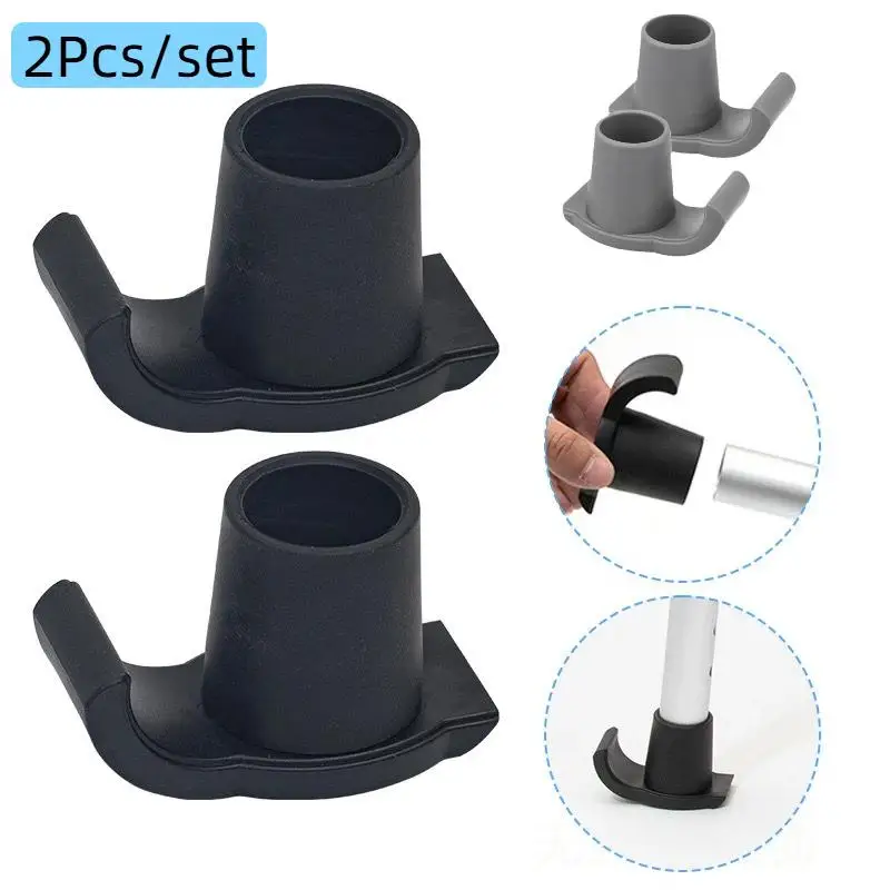 2Pcs Rubber Crutch Tip Non Slip Walking Stick End Ferrule Cap Elderly Walking Aid Foot Bottom Protective Pad Cover