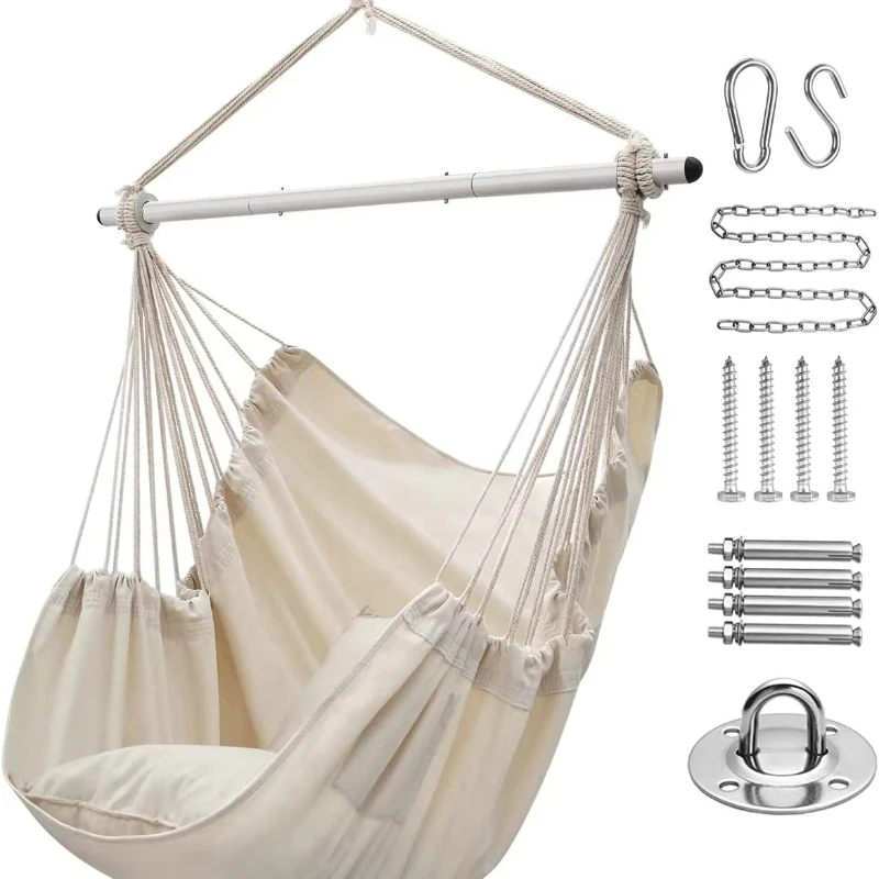 

Cheap cotton outdoor hammock chair garden park, farmhouse