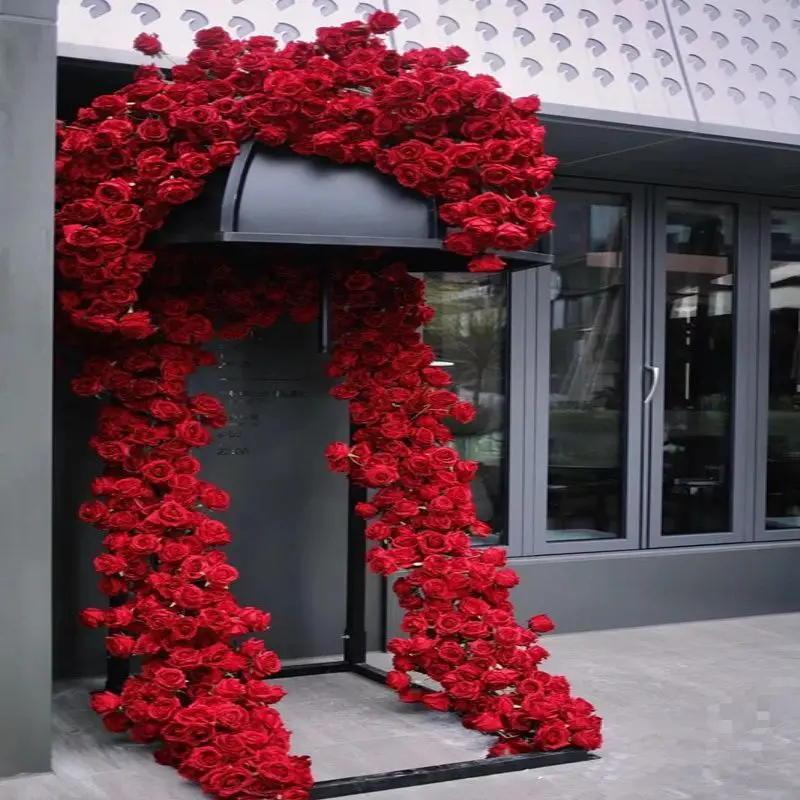 

Simulation rose wall hanging fake flower wall decoration site layout advanced sense