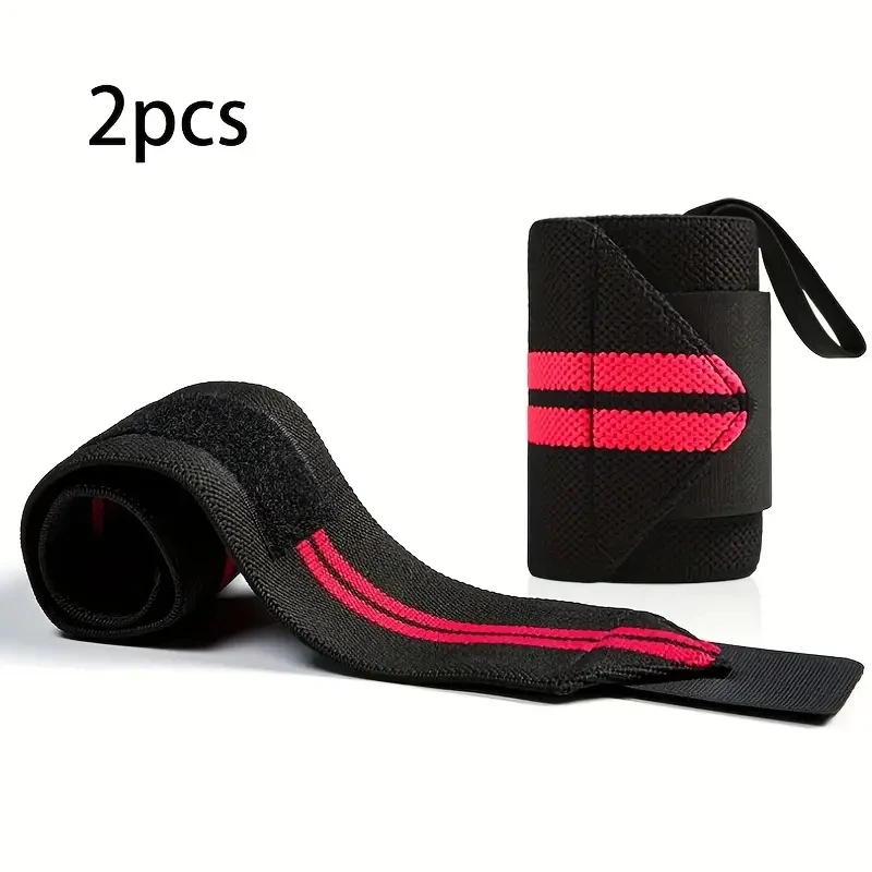 2 Stück elastische Handgelenkbandagen, Handgelenkstütze, Handgelenkbandagen, Schutz-Handgelenkband für Gewichtheben im Fitnessstudio, Fitnessschutz, Langhantel – Detail 4