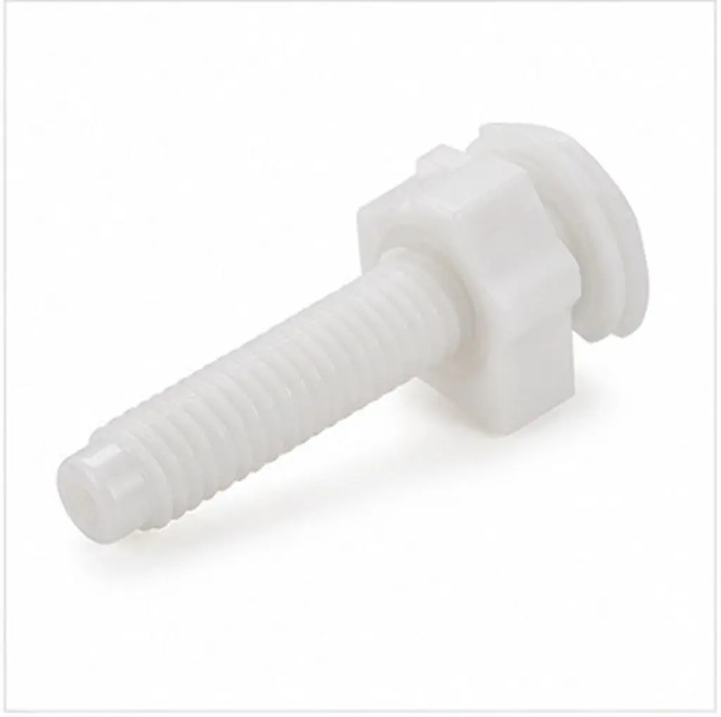 12Pcs Plastic Toilet Seat Fixing Kit Screws Bolts Nuts Washers Seamless Aesthetic Installation Round Elongated