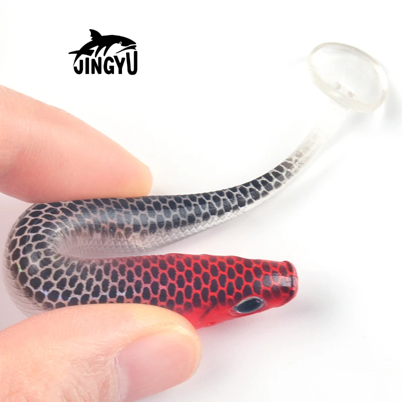 

JINGYU 5PCS Leanness ShadTeez 10.5CM/5.6G 8.5CM/10G Perch Bass Artificia Pike Zander Predator Fishing Eyes Soft Lure Fishing