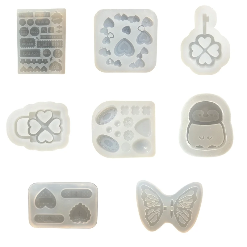 

Flexible Silicone Crafts Mold Unique Accessory Resin Molds Handmade Crystal Pendant Silicone Mold