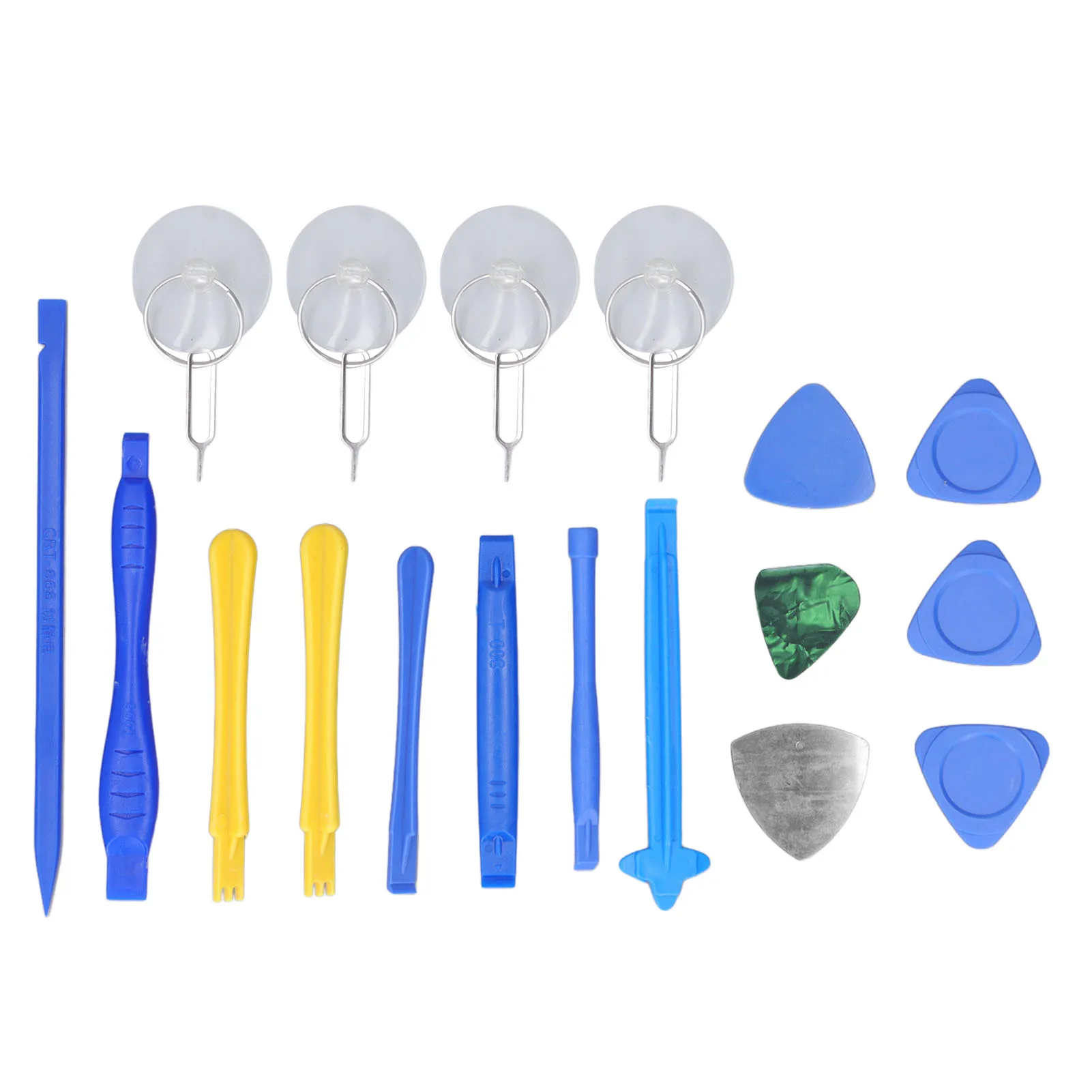

Plastic Spudger Disassembly Tools Portable Design Triangular Sheet 19 Piece with Suction Cups for Mobile Phones Laptops Glasses