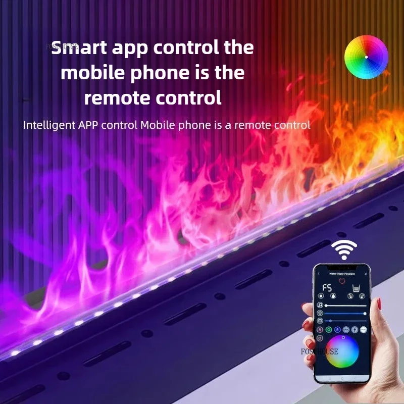 مدفأة رذاذ ثلاثية الأبعاد مع مدفأة مزخرفة لغرفة المعيشة تقليد النار المواقد المدمجة الشمالية ديكور المنزل r