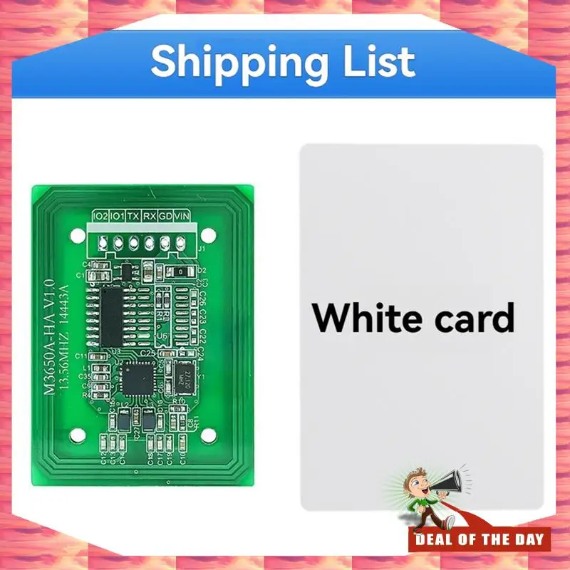 

24-Hour Delivery M3650A-HA RFID Reader Writer 13.56Mhz IC Card Reader UART TTL 3.3-5V RFID Tag Reader F08 S50 S70 Card Reader Mo