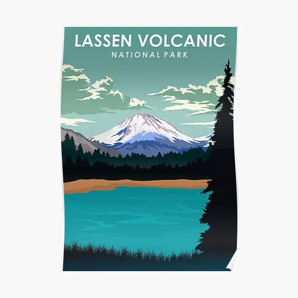 Lassen Volcanic National Park Travel  Poster Picture Mural Funny Art Decoration Vintage Decor Modern Room Print No Frame