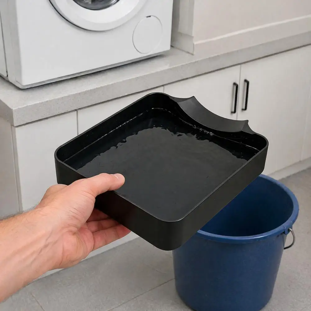 Front Loading Washer Drain Tray Front-load Washing Machine Drain Pan Universal Washer Drainage Tray Water for Basements