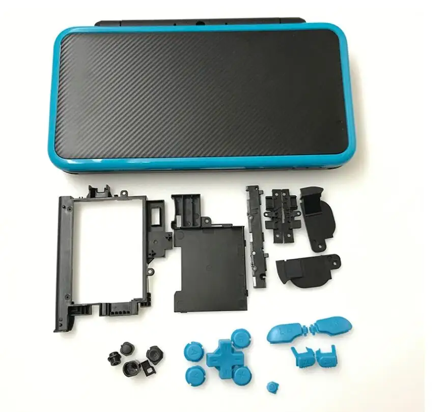 Brand NEW Per NEW2DSXL 2DSXL LL Sostituzione Alloggiamento Completo Borsette Caso Della Copertura Specchio LCD Obiettivo Anteriore per la NUOVA Console di Gioco 2DS XL LL