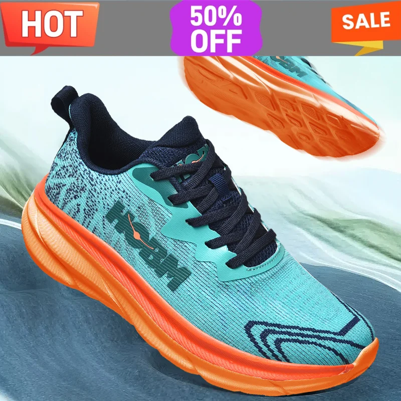 

Brand Sports Running Shoes Men Marathon Breathable Lightweight Womens Comfortable Athletic Nonskid Casual Sneakers Race Training