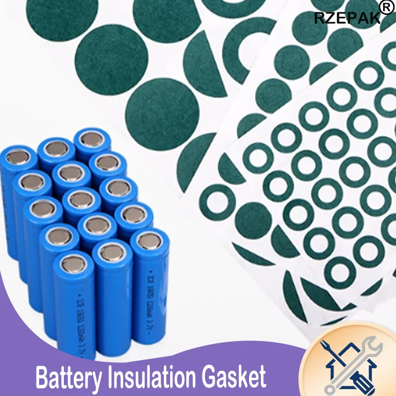 18650 21700 26650 Li-ion Battery Insulation Gasket Barley Paper Battery Pack Cell Insulating Glue Patch Electrode Insulated Pads