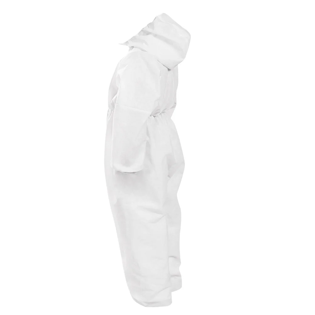 

for Kids White L Size One-Piece Nonwoven Breathable Protection Suit Outdoor Activity Dust-Proof Isolation