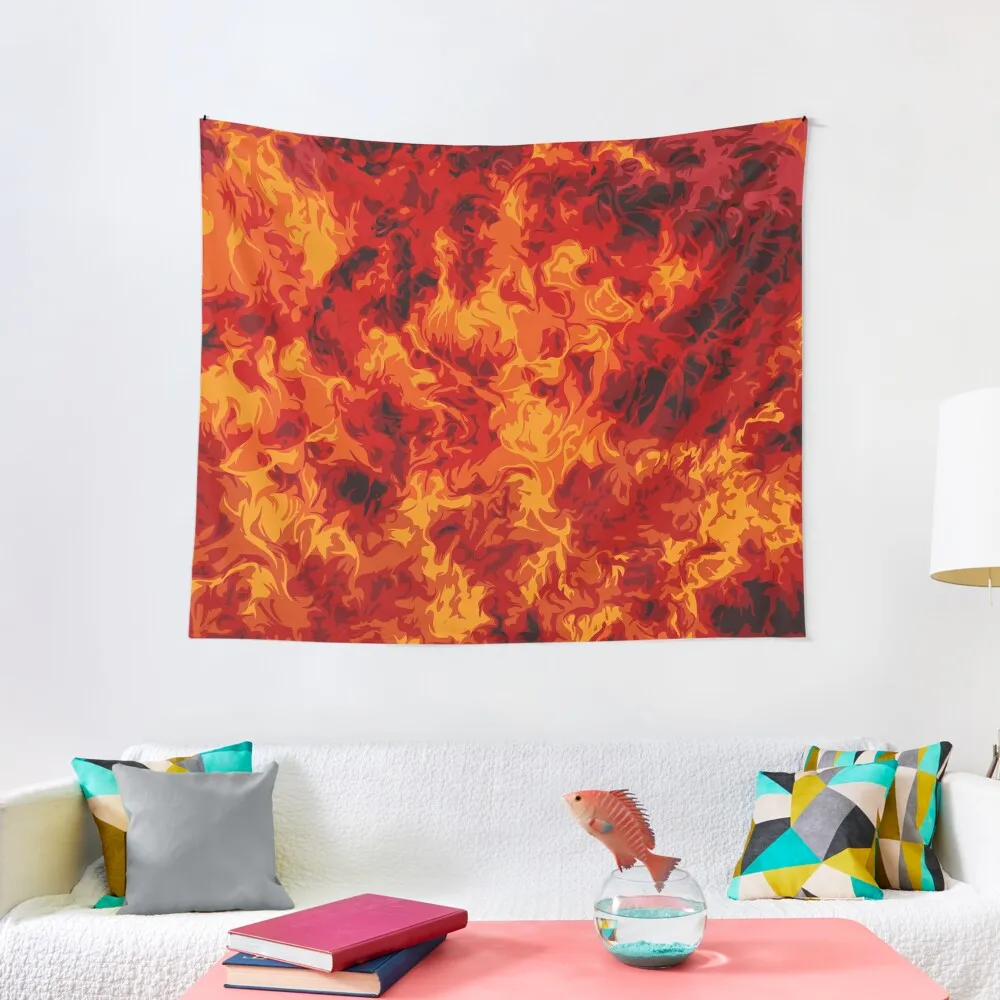 

Ian Connor Fire Art Tapestry Room Ornaments Aesthetic Home Decor Tapestry