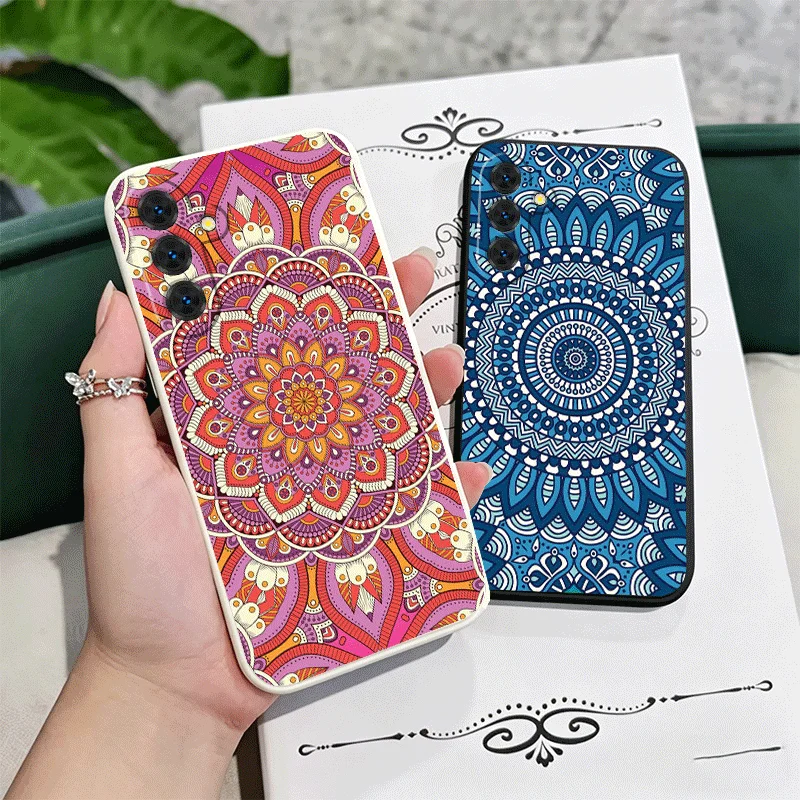 Mandala Style Pattern Soft Phone Case For Samsung A17 A16 A15 A14 A13 A57 A56 A55 A54 A53 A37 A26 A25 A24 A23 A36 A35 A34 A33 Co