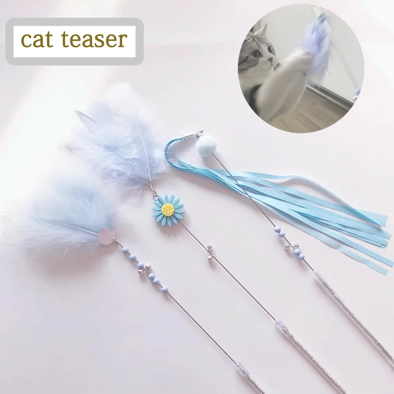 

3pcs/set Kitten Cat Teaser Toys Cat Pet Collar Interactive Plaything Interesting Teaser Christmas Toy