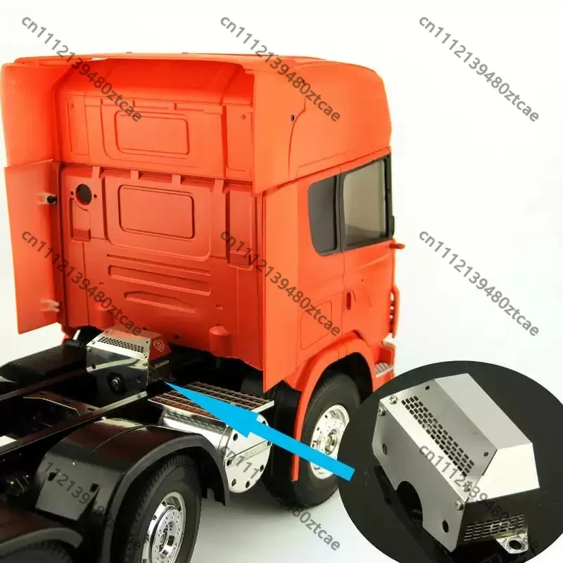 1-14-rc-tractor-truck-simulation-metal-gearbox-cover-decorative-gear-housing-shell-rc-model-appearance-upgrade-modification