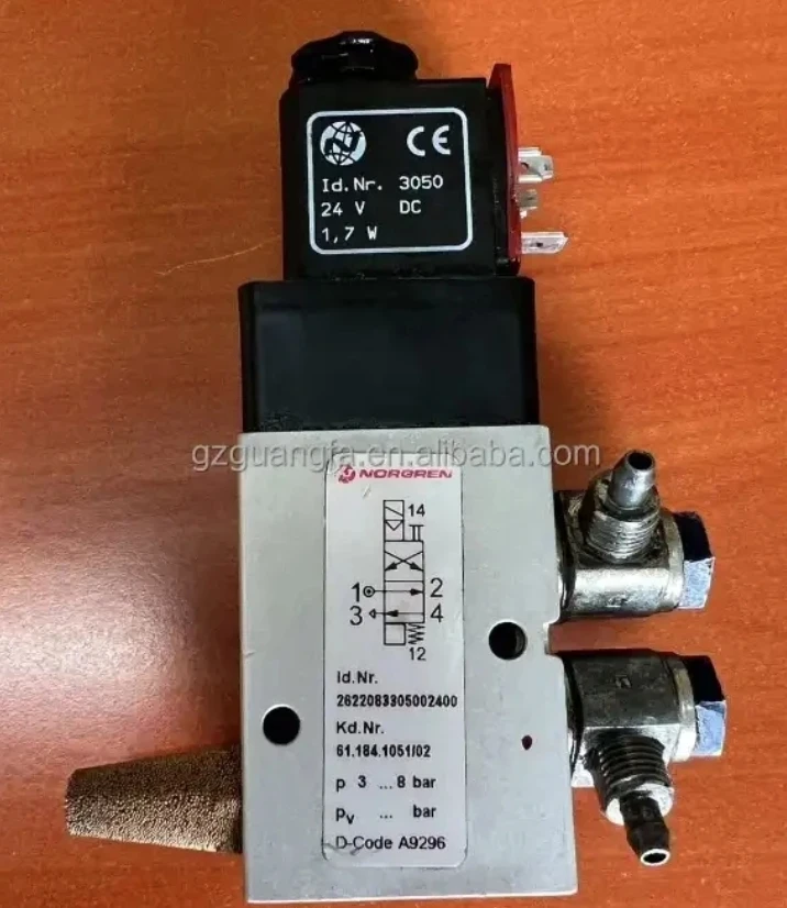 China new 6mm head 61.184.1051 Solenoid Valve For Heidelberg