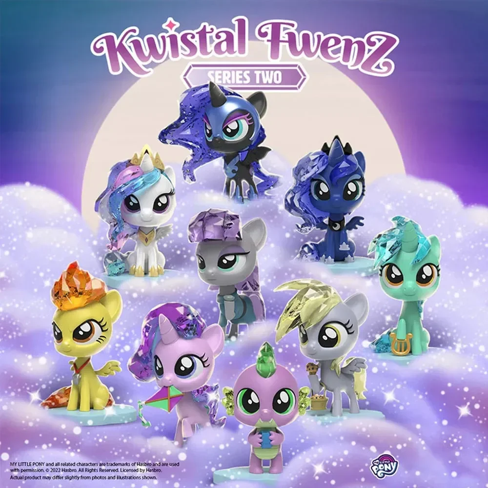 Disney My Little Pony Figure Kwistal Fwenz Series Blind Box Series Two Mystery Box Kawaii Cartoon Decor Kid Toy Surprise Gift