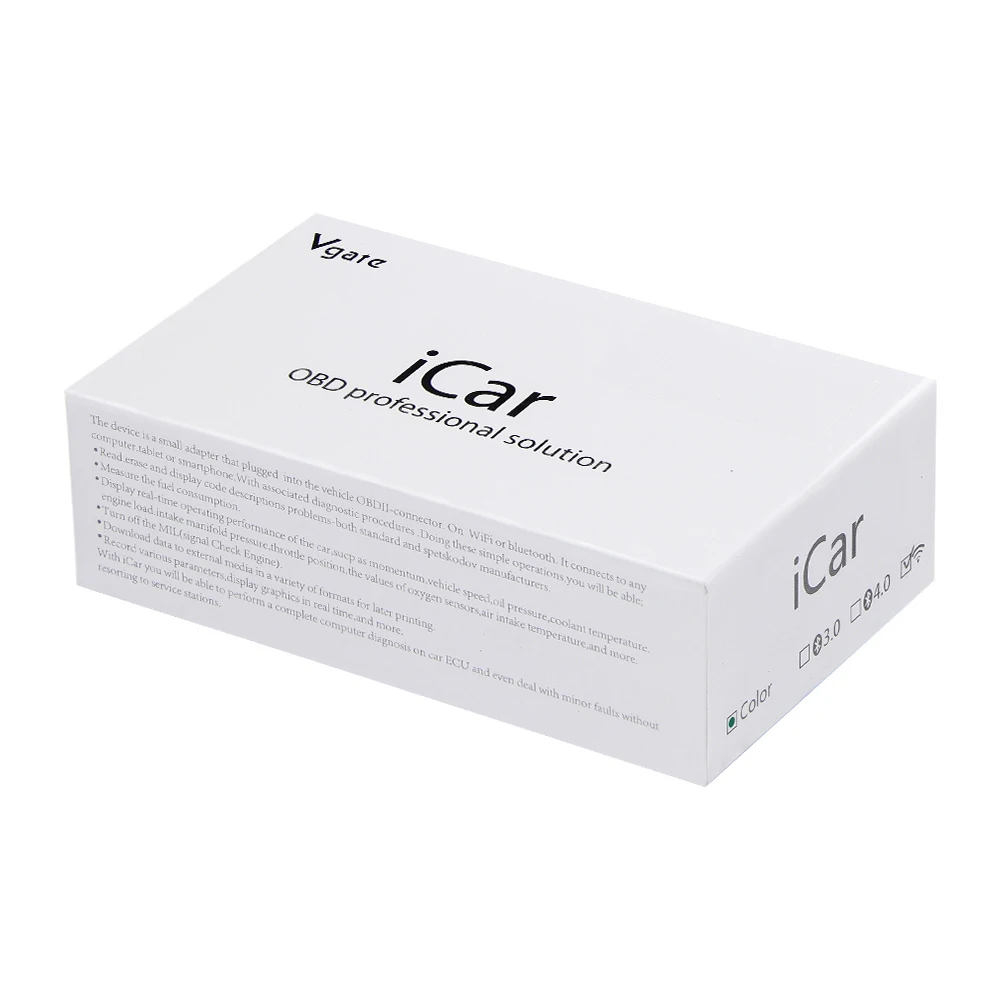 Strumento diagnostico automatico Vgate ICar 2 WIFI OBDII ELM327 Lettore di codici Scanner ICar2 WIFI OBD2 Scanner per IOS iPhone iPad Android
