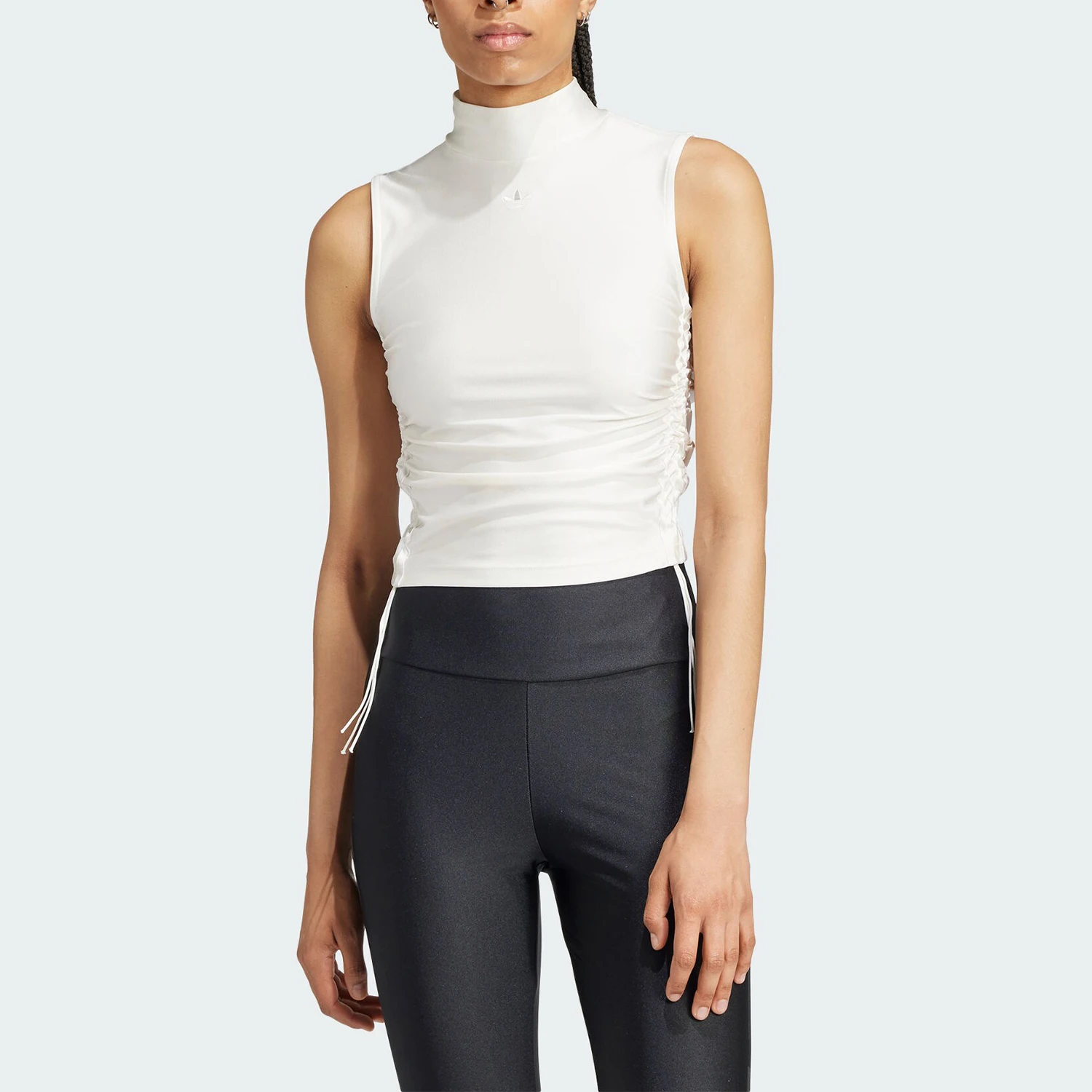 Adidas genuine clover women's fashionable slim fit short sports vest IY9232