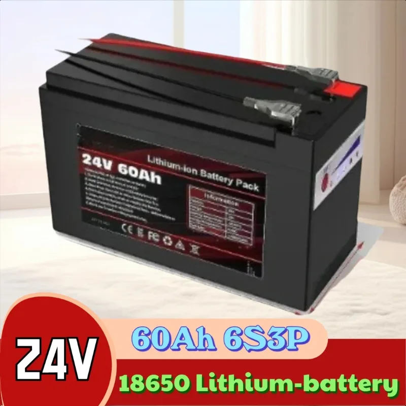 

24V 60Ah 6S3P 18650 Lithium-battery Pack for Sprayers Trolleys and Children's Electric Vehicles