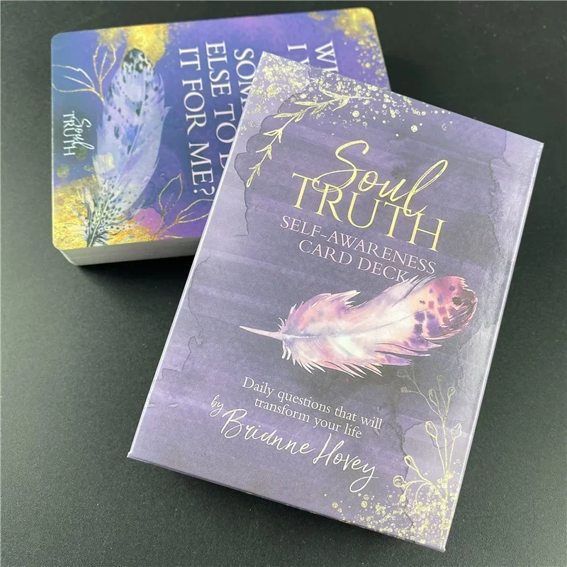 Soul Truth Self-Awareness Card Deck Daily Questions That Will Transform Your Life Tarot Oracle Cards With PDF Guidebook