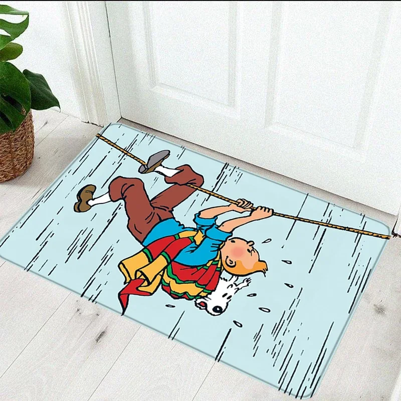 Doormat Entrance Door Tintins Carpets Bath Mat Kitchen Carpet Prayer Rug Custom Living Room Mats Home Rugs Foot Bathroom Floor