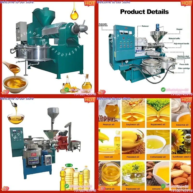 2026Hot Industrial Screw Oil Press, High Oil Yield Continuous Oil Extraction Machine for Peanut Soybean Seeds, 1-10TPD