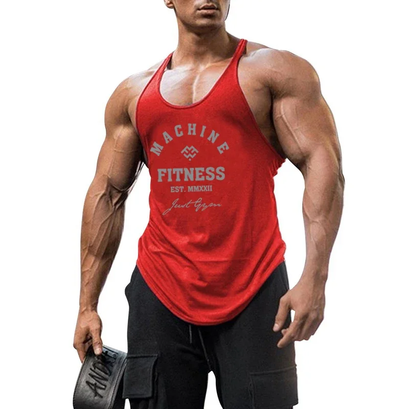 Muscleguys Y Back Gym Tank Top Men Cotton Fitness Clothing Bodybuilding Sleeveless Shirt Muscle Stringer Singlets Workout Vest
