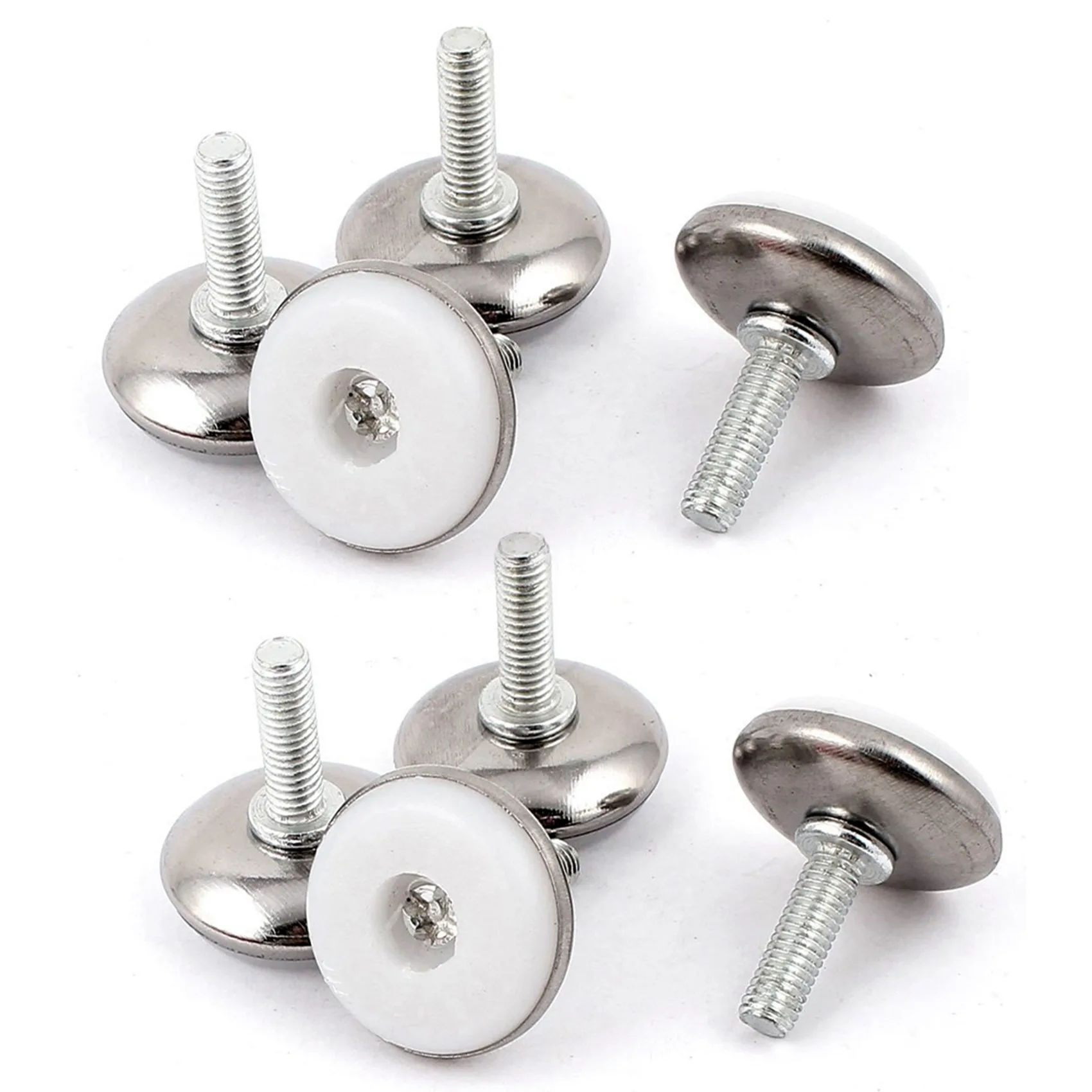 

ABWP-Furniture Adjustable Screw On Glide Leveling Foot Feet M6x20mm 8 Pcs