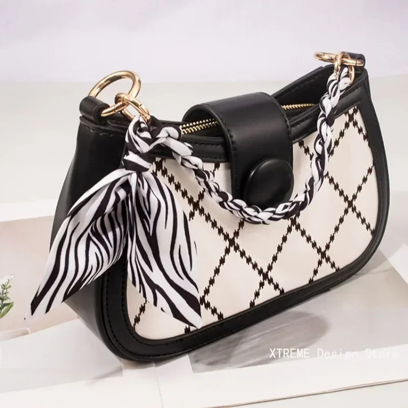 محفظة سلسلة سبائك معدنية وشاح حريري حقيبة سلسلة انفصال القوس وشاح سلسلة معدنية أكياس حزام الأشرطة أكياس